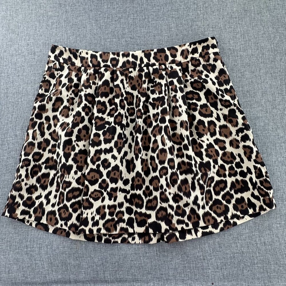 Banana Republic Leopard Print Skirt - Brown and Black